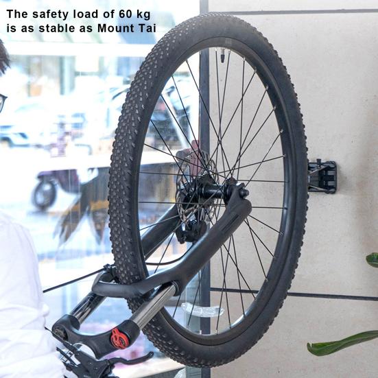 Подставка для велосипедной стойки с расширительными винтами Прочная несущая способность Не легко деформируется для хранения Вертикальное крепление для велосипеда Регулируемое настенное крепление Вешалка для велосипеда