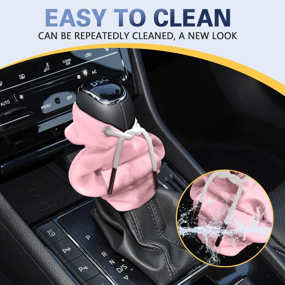 Gear Shift Hoodie, Upgraded Universal Hoodie Car Gear Shift Cover, 6.7Inch Funny Shifter Hoodie, Car Interior Accessories Car Shifter Stick Protector