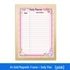 A4 Magnetic Class Schedule Wall Sticker for Primary Students - Wipeable & No Punching Needed