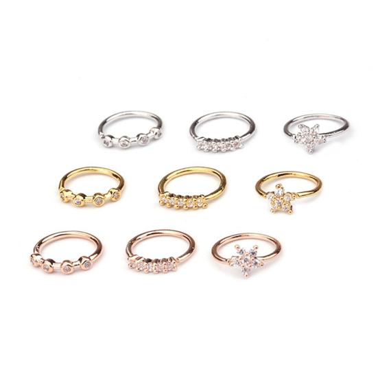 Изысканный пирсинг носа, универсальный медный креативный пирсинг хряща трагуса, кольцо для носа для женщин