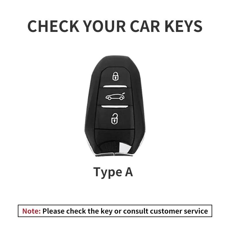 Кожаный чехол-оболочка для автомобильного ключа For Peugeot 308 408 2008 3008 4008 5008 For Citroen C4 C4L C6 C3-Xr Picasso Ds3 Ds4 S5 Брелок