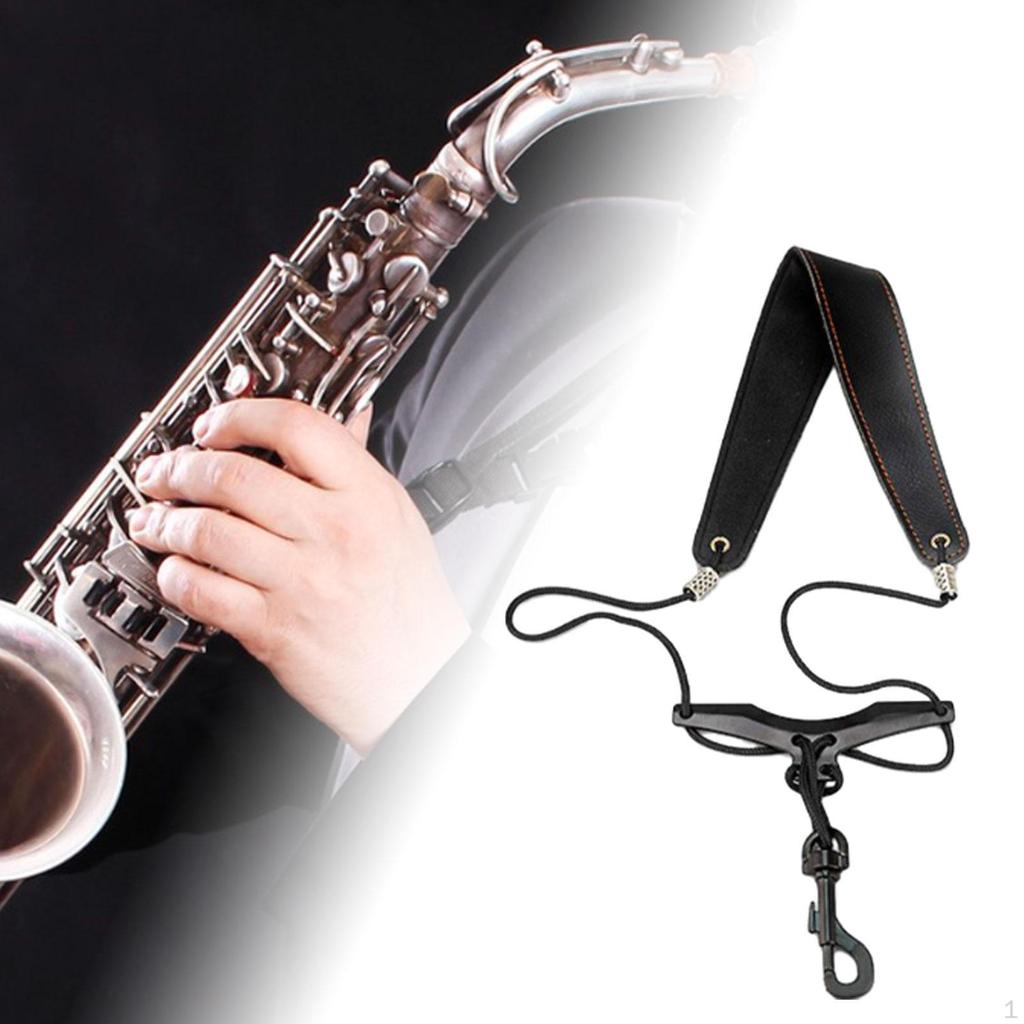Sax Neck Strap Adjustable Harness Comfortable Shoulder for Saxophone Tenor Alto