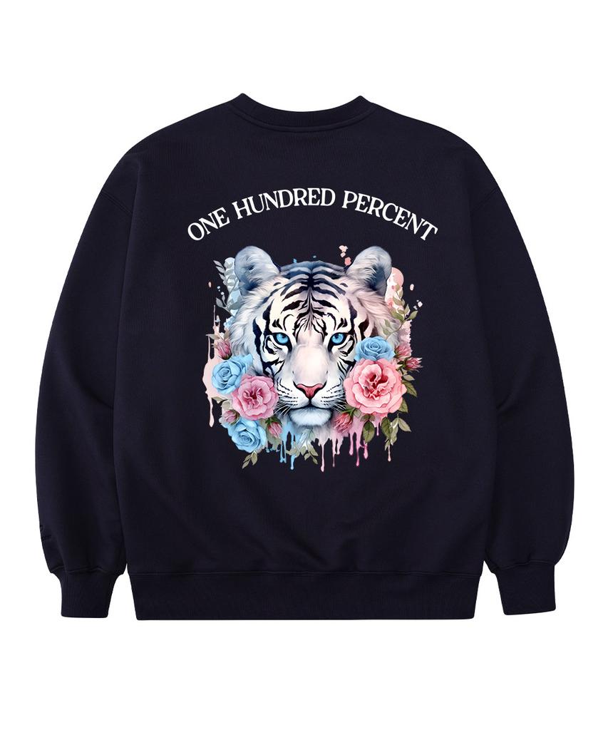 OHP Ohpxharmonia Bwhite Tiger Oversized Heavy Sweatshirt