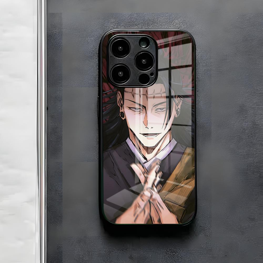 Geto S-Suguru Phone Case For IPhone 17 Air 16 E Pro Max 15 14 13 Mini 12 Pro 11 Max Plus Black Glass Cover