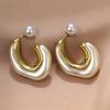 Fashion Earrings Irregular Shaped Pearl C-shaped Earrings