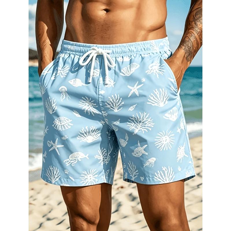 Cocoanut Trees 3D Printed Beach Shorts Palm Tree Graphic Board Shorts for Summer Harajuku Hawaiian Cool Swimming Trunks