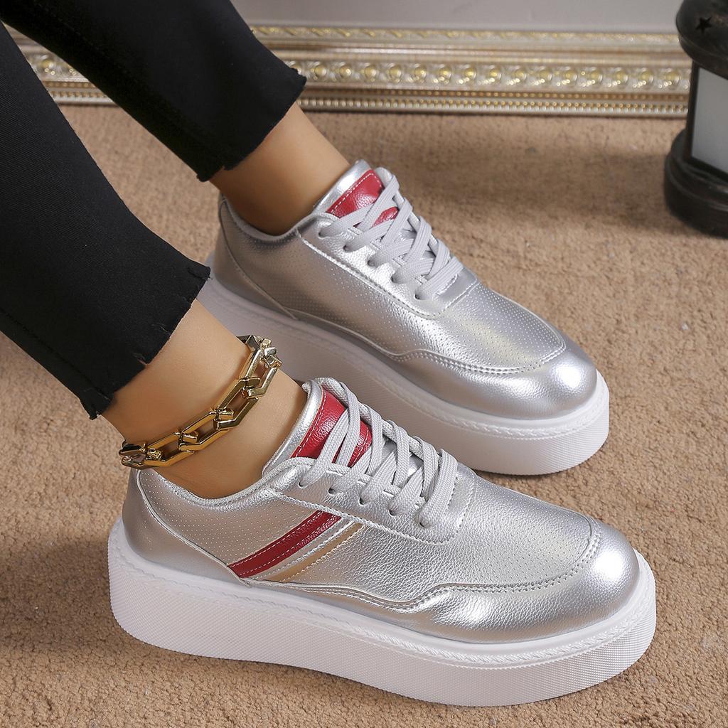 Европейские и американские повседневные женские туфли, новые дышащие повседневные туфли на толстой подошве, простые туфли на плоской подошве Trafza