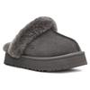 UGG Disquette Size US7 Platform Shearling US Size 7 Women's Slipper, Charcoal, (24.0cm), Slippers, 1122550, (24.0cm) [Used]