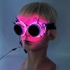 New Luminous Glowing Glasses LED Steampunk Glasses With Lights Bar Nightclub Supplies Neon Sunglasses Eyewear Props