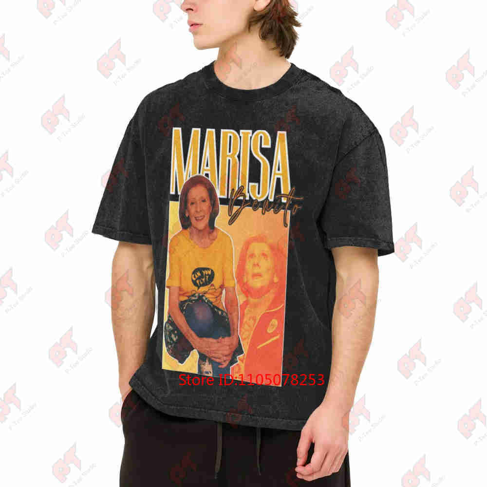 Marisa Benito Anhqv Винтажная Винтажная Стиранная Футболка Хлопковая Футболка