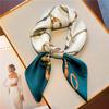 70 * 70cm New Silk Small Square Scarf For Women'S Neck Protection Professional Scarf Versatile Hair Tie Headscarf Scarf