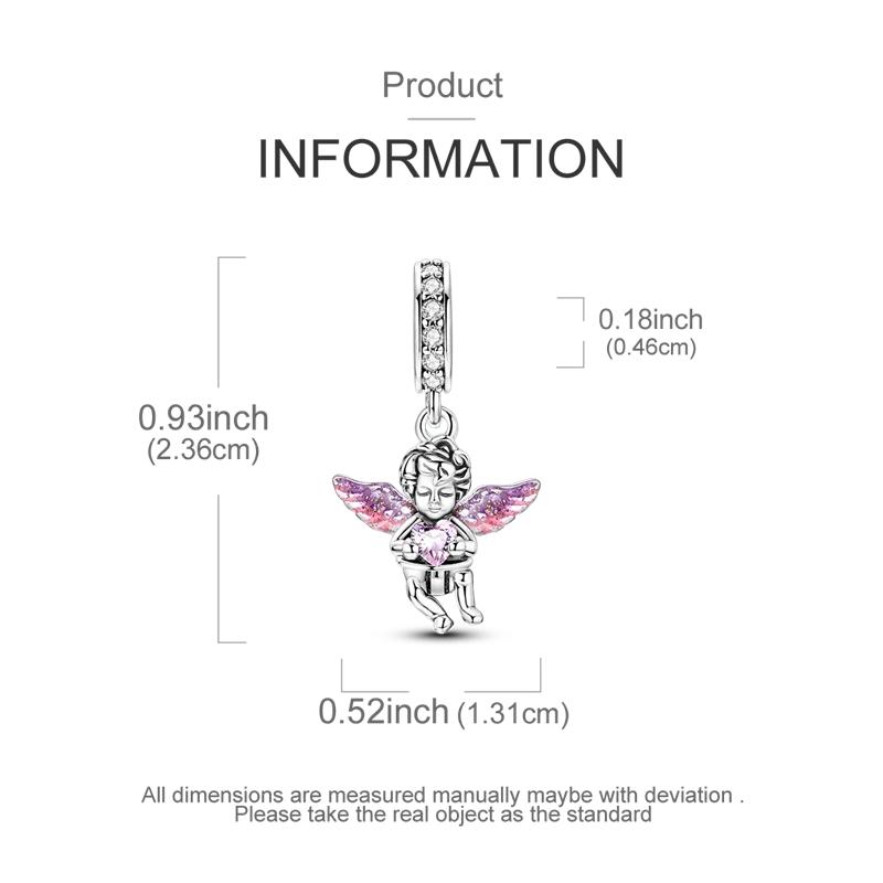 Медные Подвески-Шармы Ангел Сердце Глаз Защитника Ладони Подходят для Оригинального Браслета DIY Ювелирные Изделия Подвески Висячие Подарок для Женщины
