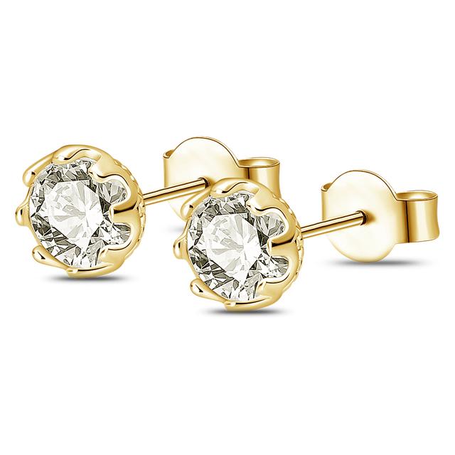 Гламурные двойные серьги-кольца из серебра 925 пробы для оригинальных гламурных ювелирных изделий своими руками