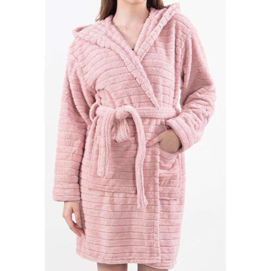 Женский зимний халат Welsoft с капюшоном и халатом