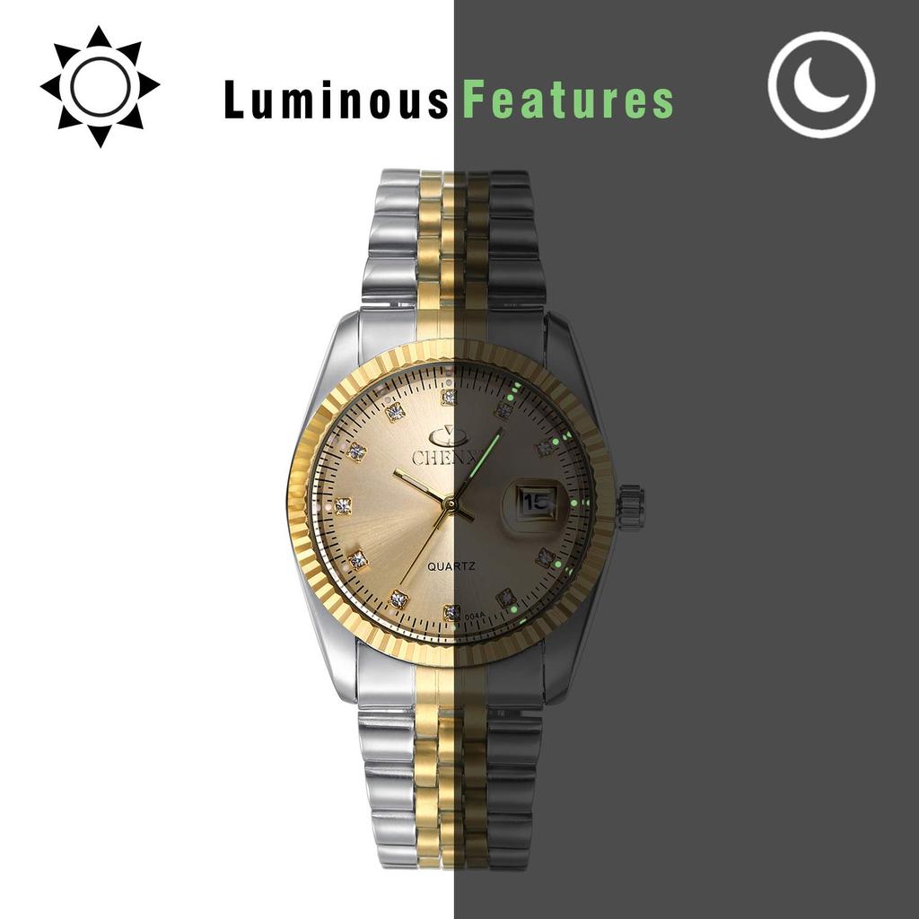 Lancardo Watch with Stainless Steel 3ATM Water Japanese Quartz Luminous Luminous and a Sparkling Design for and Perfect Gift for New and More and