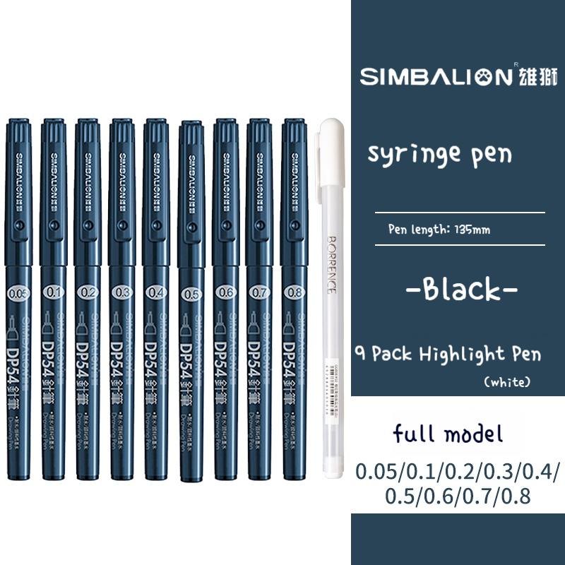 Игла для рисования, наконечник ручки, пигментная подкладка, чернила Micron, искусство рисования манги, наброски, нарисованные от руки, водонепроницаемые художественные принадлежности