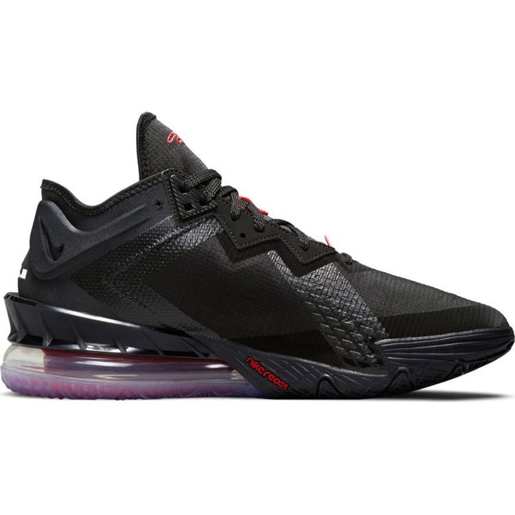 Nike LeBron 18 Low EP 'Bred' (унисекс) Черные / Белые / Университетский Красный Баскетбольные Кроссовки CV7564 001