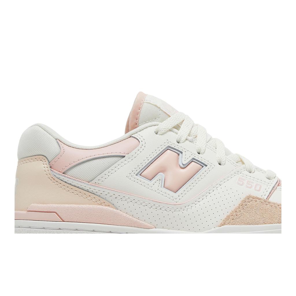 New Balance Womens 550 'White Pink' (women's sizes) White / Pink Vintage Basketball Shoes BBW550WP