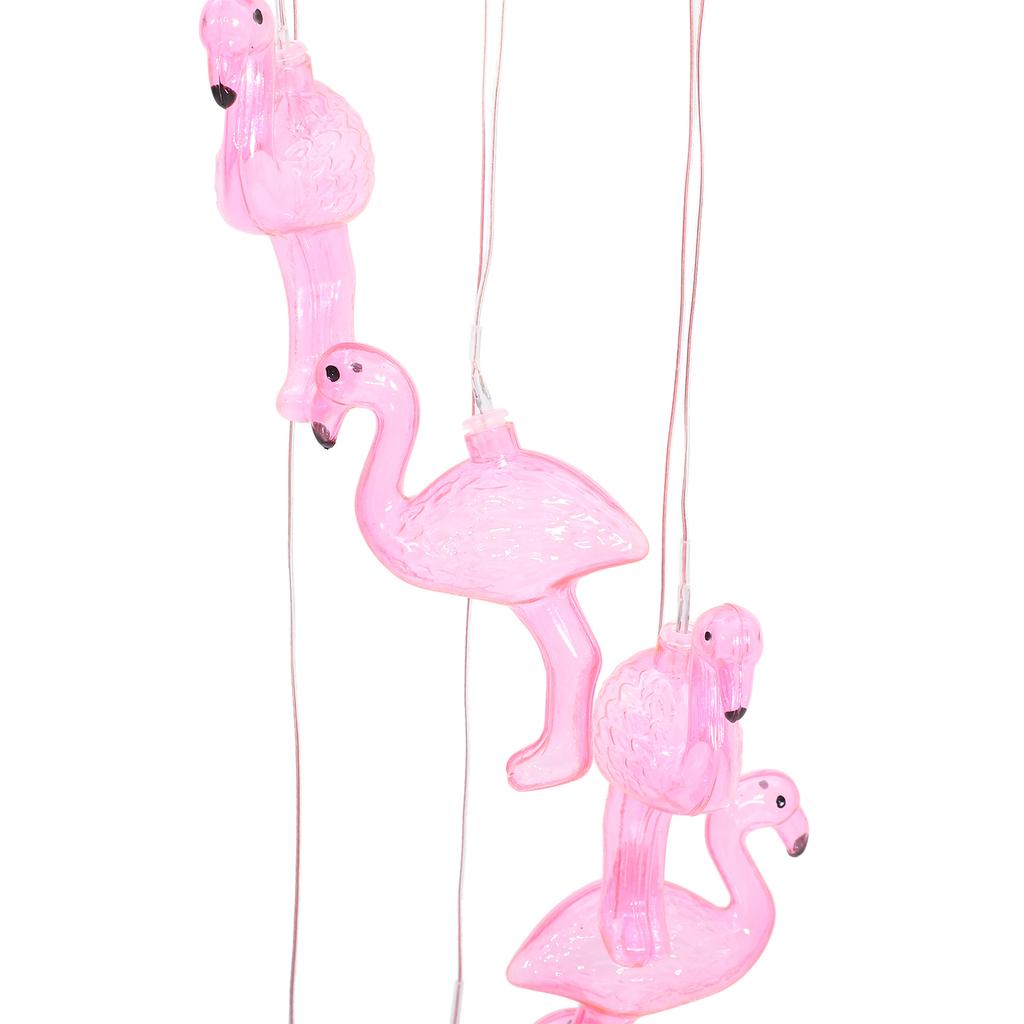 Декоративные огни Фламинго Солнечные садовые украшения Пластиковые фонарики Лампа-колокольчик Ветра Подвесной уличный декор Теплый датчик