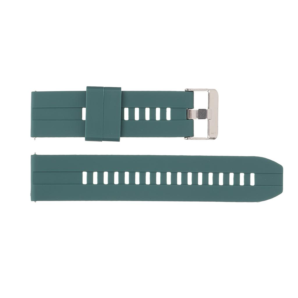 Watch Band Strap 22mm Universal Quick Release Silicone Accessory for Realme Watch 2Dark Green