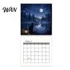 Practical Scheduling Tool 2027 Wall Calendar, Reading Girl/Bee/Bulldog/Squirrel Theme Square Hanging Year Round Appointment Book 12 Monthly