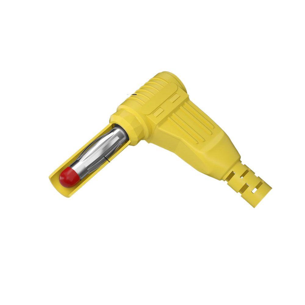 Соединительный колено Провод с вставкой типа «банан» Тип пайки 4 мм Вилка под прямым углом Изоляция 4 мм Вилка типа «банан»