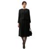Black Formal Washable Mourning Clothes Set One Piece Suit Formal Black Large Body School Entrance Graduation Black LL [Yofukunoa Oyama] Women's