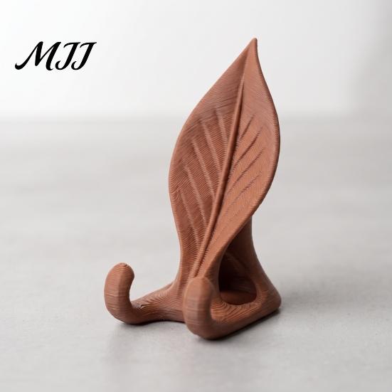 Минималистичный Держатель для Телефона с Дизайном Листа, 3D Печатный Держатель, Настольный Держатель для Телефона для Офиса и Уникальный Подарок для Любителей Растений Дома, Реалистичный Бионический Крепеж, Легкий