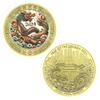 Chinese Loong New Year Gold Plated Commemorative Coin Dragon Badge Collection Gift Gifts Boutique
