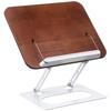 Lurrose Foldable Wooden Bookstand, Adjustable Desk Holder with Multi-Angle Design for Books, Recipes, and Tablets