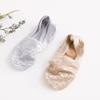 5 Pairs Women Lace Socks Boat Invisible Anti-Skid Ankle Socks Low Cut No-show Non-Slip Liner Slipper Socks