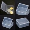 5Pcs Transparent Plastic Storage Box Clear  Rectangle Multipurpose Display Box