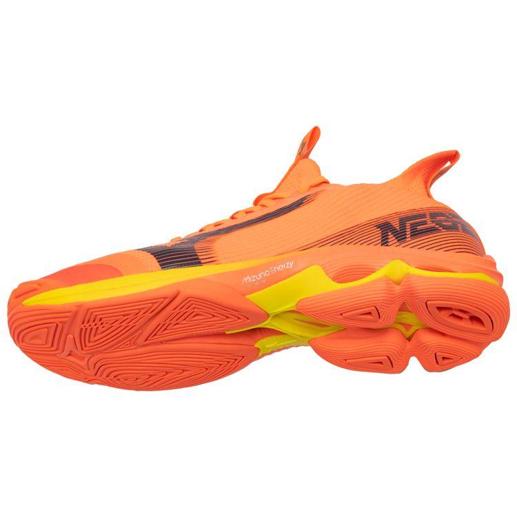 Mizuno Кроссовки унисекс Wave Lightning NEO 2 Neon Flame Оранжево-черные Volt-2 V1GA220202