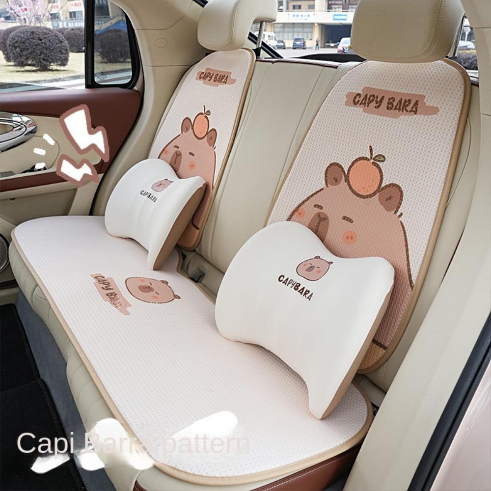 Mesh Car Honeycomb Capybara Seat Breathable Capybara Car Seat Cushion  Summer