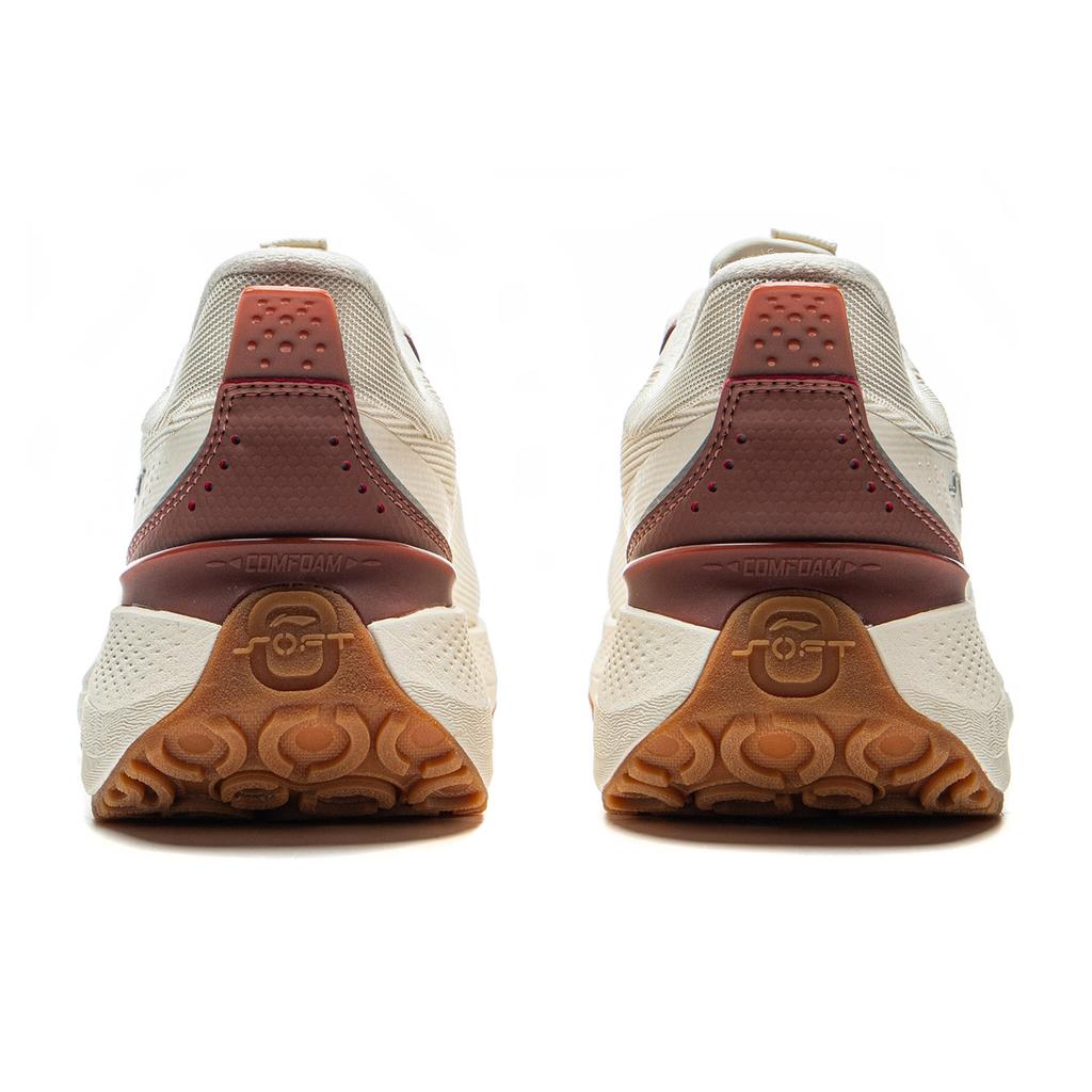 Li Ning SOFT PLUS Амортизация Нескользящие Износостойкие Увеличивающие рост Низкие Повседневная Обувь Женская Кремовый AGLV004-1