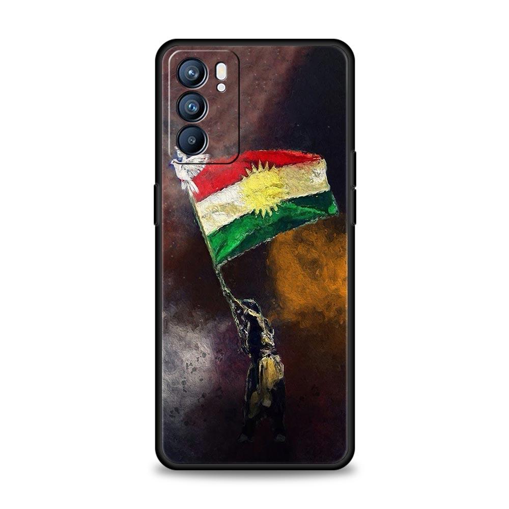 Чехол для телефона с флагом Курдистана K-Kurdistan для Oppo Reno13 Reno12 Reno11 F Reno10 Pro A54 5G Find X5 A53 A52 A9 A17 A78 4G A79 A80 A98