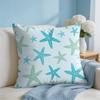 Cute Starfish Cushion Cover Short Plush Soft DoubleSided Printing Pillow Case Cozy Sofa Bedroom Home Decor Gift