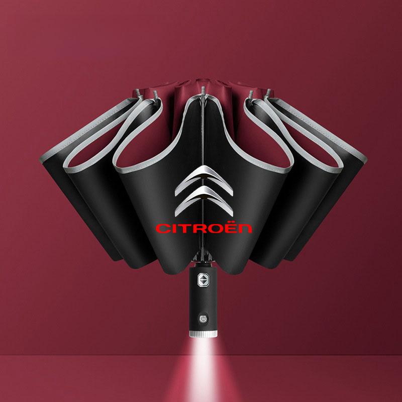 GEFR3 For Citroen 12 Bone Car Automatic Folding Umbrella Sunshade Accessories Grand Berlingo Celysee Xsara C4 Picasso C5 C3 Aircross