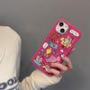 Забавный розовый чехол для телефона с рисунком граффити и животными для Iphone 11 13 12 14 Pro Max Xs Xr X 8 7 Plus Se 12 13 Mini Soft Cover Bumper