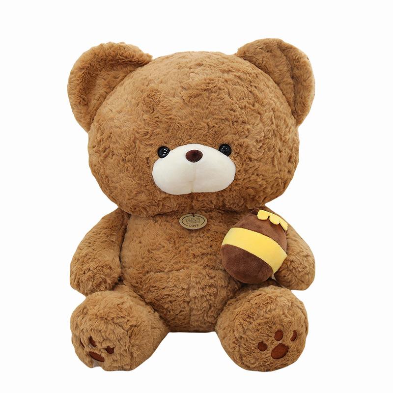 Honey Pot Bear Doll Plush Toys Children Comforting Doll Bear Warrior Teddy Bear Doll Boy and Girl Gift