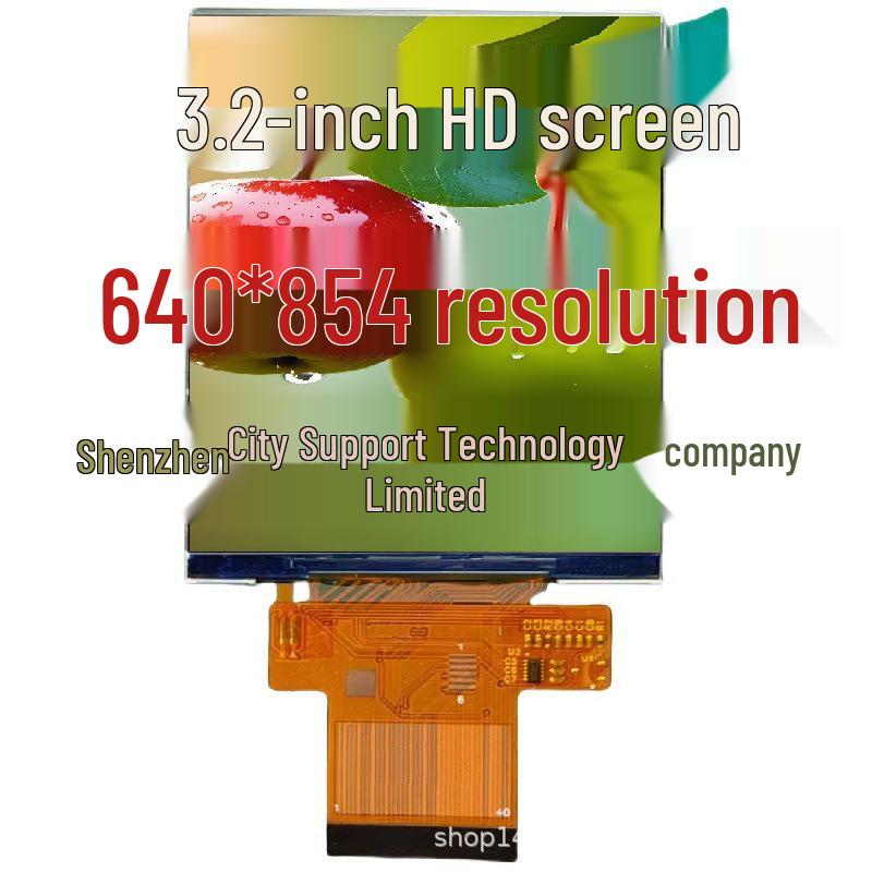 3.2" TFT HD 640x854 LCD Display, Wide-Temp & High-Brightness IPS with MIPI Interface