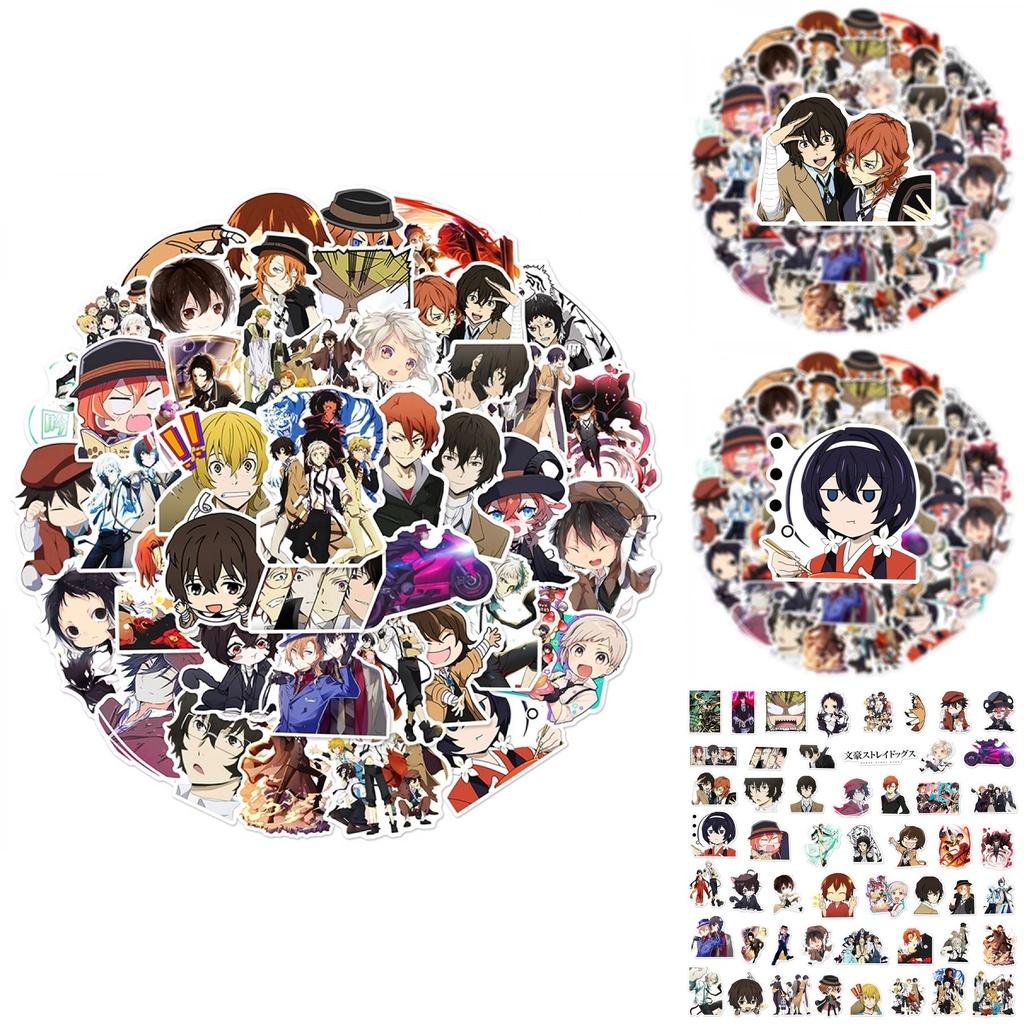 50 шт. Наклейки Bungo Stray Dogs Многоразовый Декор Для Ноутбука Чемодана Граффити