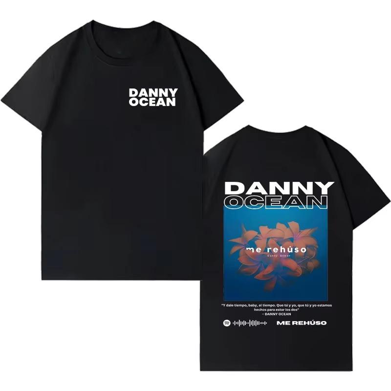 Rapper Danny Ocean Popluar 2026 Spring summer Print Tshirt Unisexs Fashion Casual T Shrits Aesthetic Crewneck Short Sleeve Tees