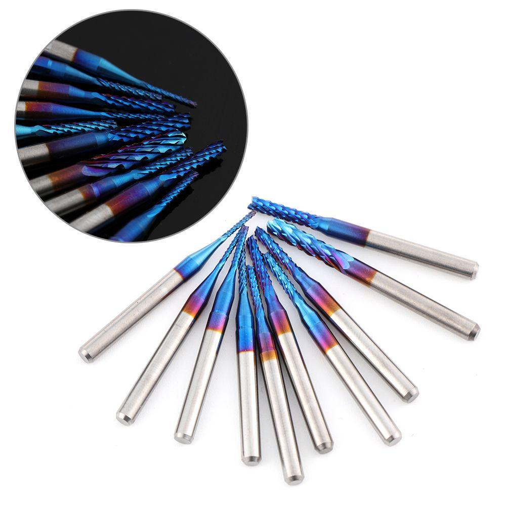 0.8-3.175mm Straight Shank PCB Machine Engraving Cutting Edge Cutter Milling Cutter End Mill Carbide