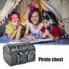 Пиратские сундуки с сокровищами, коллекция сокровищ, ящик для хранения, пиратская шкатулка для драгоценностей, игры, игрушки, сувениры для вечеринок