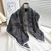 90*90cm Square Luxury Brand Women Scarf Silk Print Designer Hijabs Female Neckerchief Scarves Wrap Headband Bandana