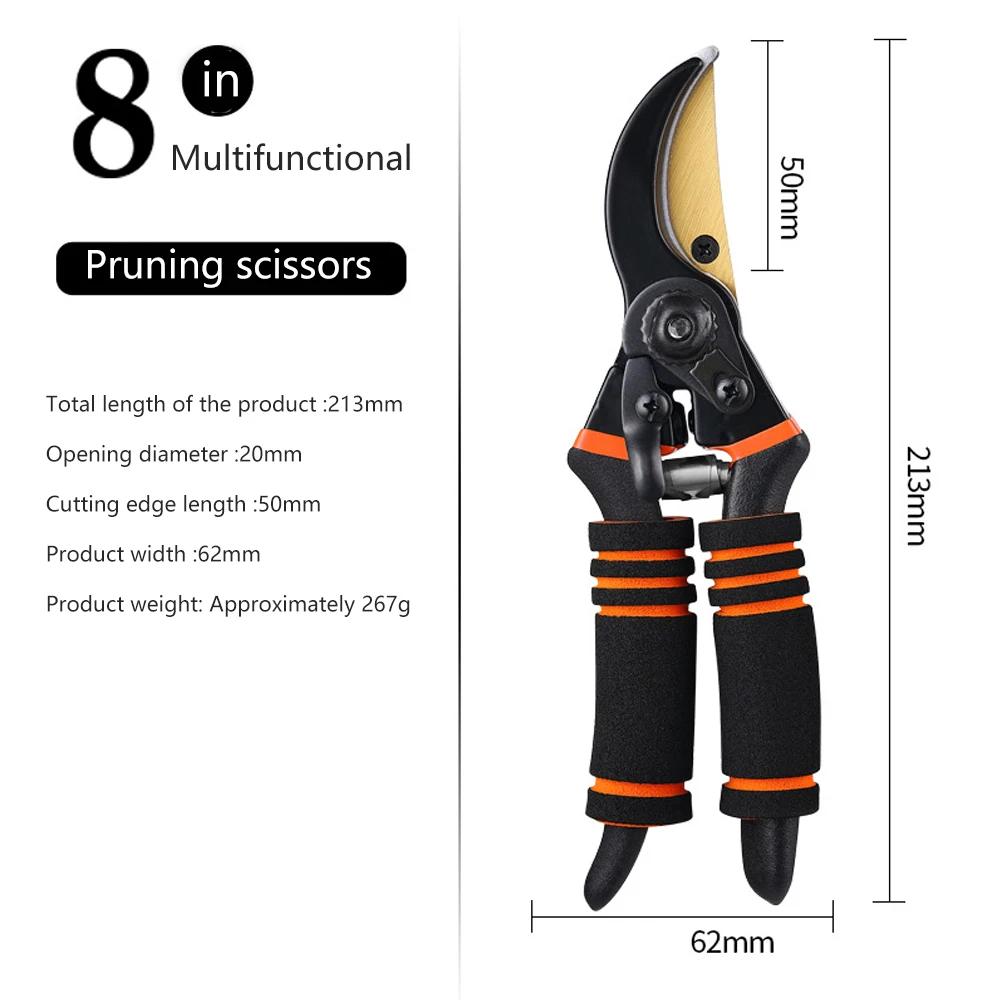 Садовые секаторы Сверхмощные садовые ножницы Острый кусторез Секаторы для фруктовых деревьев Инструмент для обрезки растений Садовый инструмент