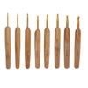 Набор из 8 крючков для вязания от 2,5 мм до 6,0 мм, бамбуковая ручка, набор крючков для вязания для дредлоков, подставок, шарфов