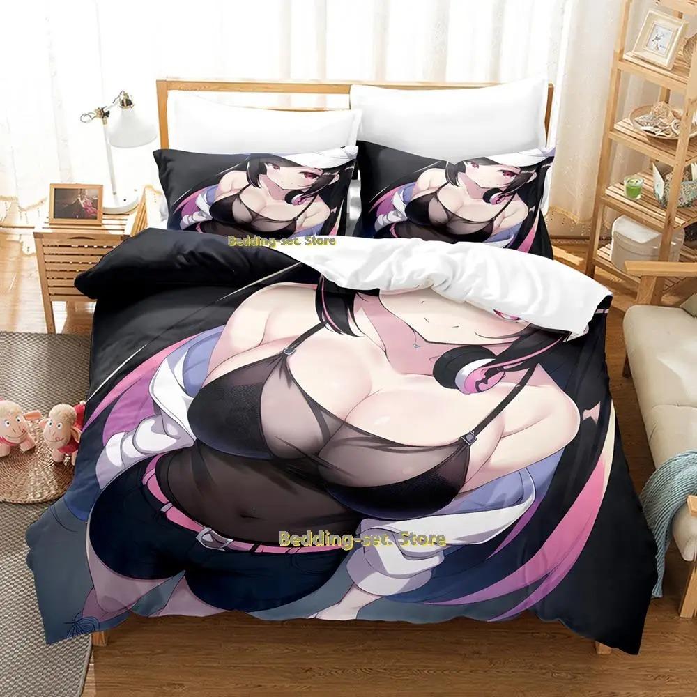 Комплект постельного белья Hana Yomeguri Single Twin Full Queen King Size Bed Set Adult Kid Bedroom Duvetcover Sets Kawaii Anime Bed Sheet Set
