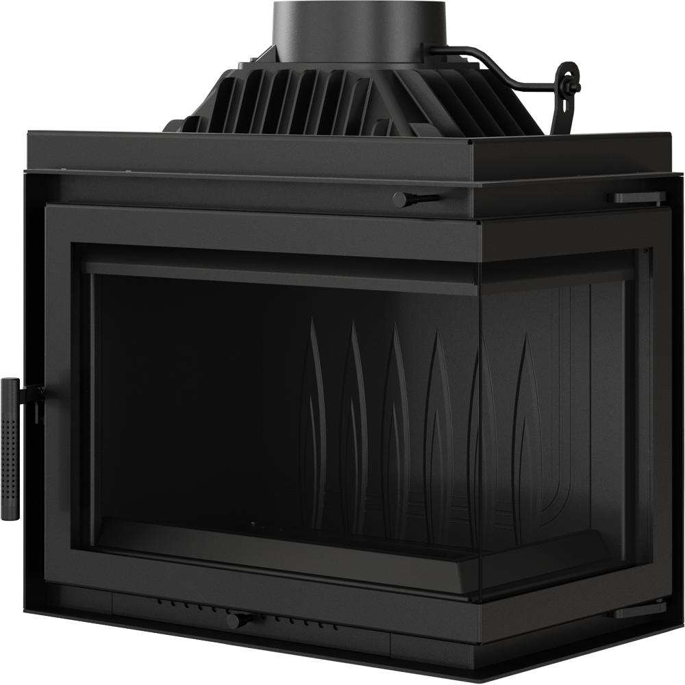 Чугунный камин KRATKI SIMPLE правый 8 кВт Ø 200